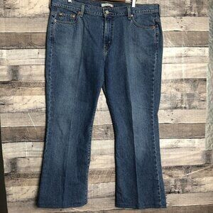 Levi's 515 Bootcut Blue Jeans Womens 18 (36 x27) hemmed
